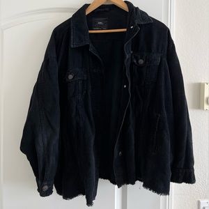 Zara Distressed Corduroy Jacket